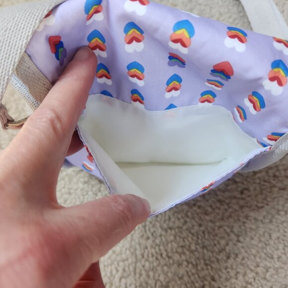 LeSportsac Mini Crossbody bag with matching coin purse Heart Valentine Love - Picture 7 of 9